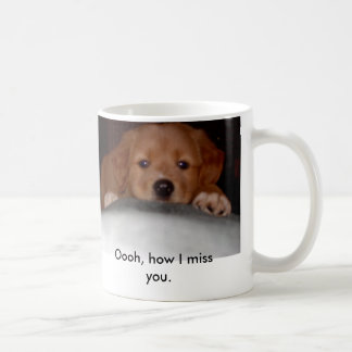 Caneca De Café Faltando o filhote de cachorro