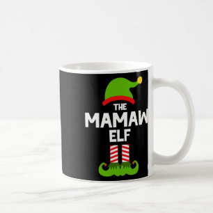Caneca De Café Família A Festa De Natal Do Elfo Mamaw Corresponde