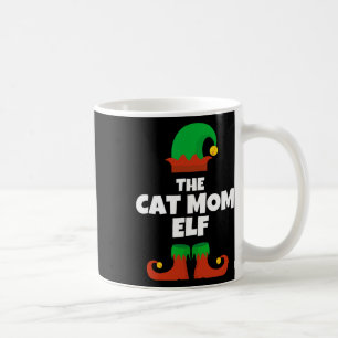 Caneca De Café Família A Gata Mãe Elf O Natal Correspondendo Pj P