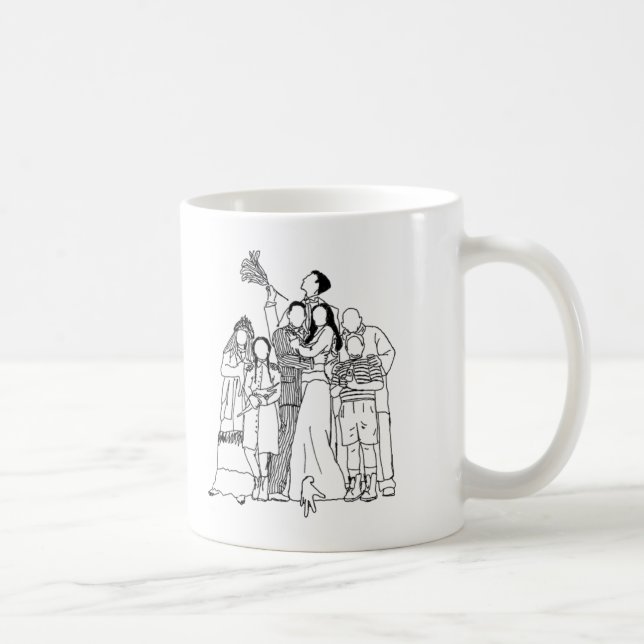 Caneca De Café Família Addams (Direita)