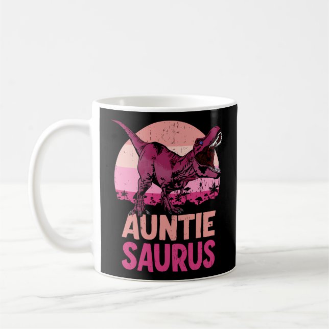 Caneca De Café Família Auntie Saurus Auntiesaurus Dinosaur (Esquerda)