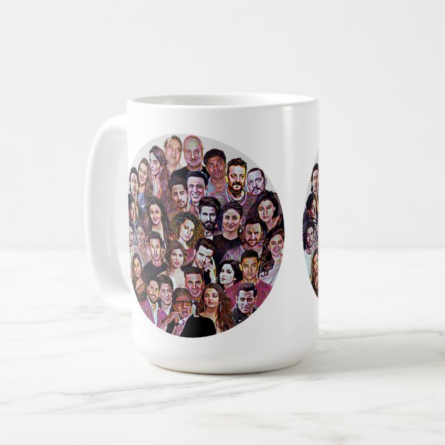 Caneca De Café Família Bollywood (Frente Esquerda)