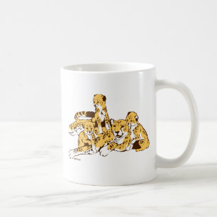 Caneca De Café Família Cheetah