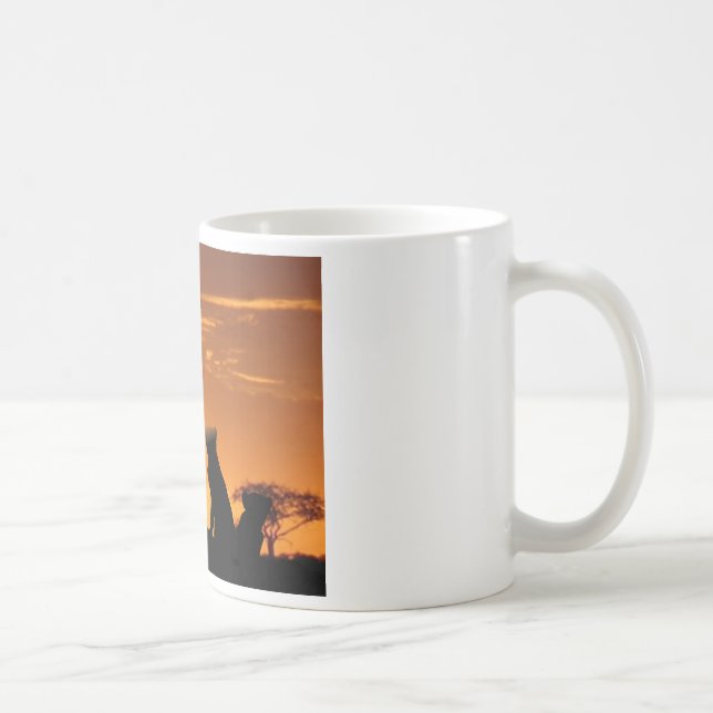 Caneca De Café Família Cheetah (Direita)