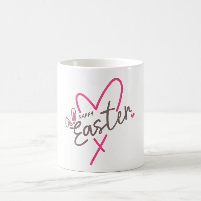 Caneca De Café Família Combinada Feliz Páscoa (Centro)
