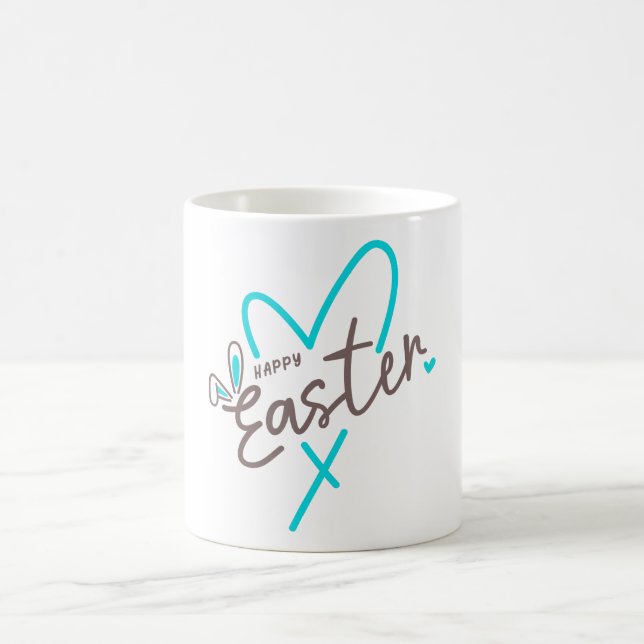 Caneca De Café Família Combinando Feliz Páscoa (Centro)