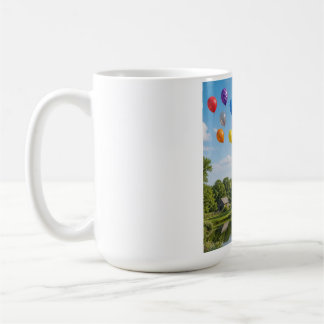 Caneca De Café Família de Balões