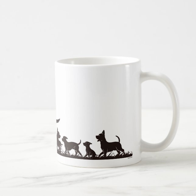 Caneca De Café Família de cães 10 (Direita)