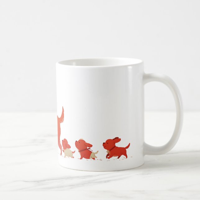 Caneca De Café Família de cães 4 (Direita)