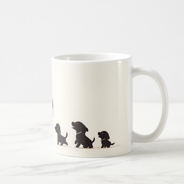 Caneca De Café Família de cães 7 (Direita)