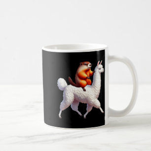 Caneca De Café Família de Criança Fantasia de Tatu Montado em Lha