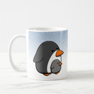 Caneca De Café Família de pinguins