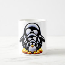 Família de Pinguins Empilhados