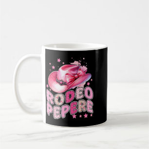 Caneca De Café Família do Rodeio Pepere Cowgirl Rosa 1º Aniversár