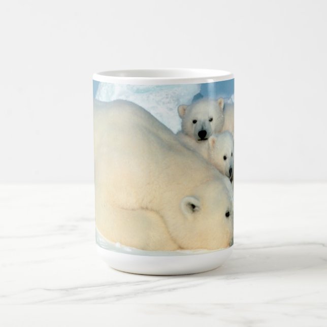 Caneca De Café Família do urso polar (Centro)