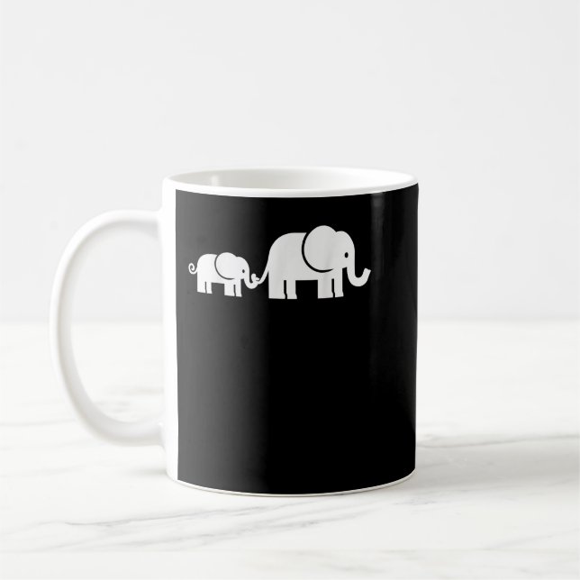 Caneca De Café Família elefante (Esquerda)