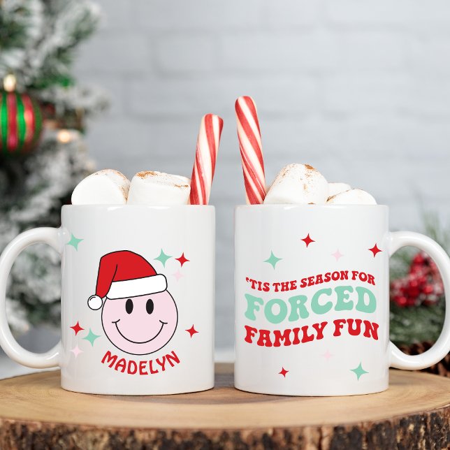 Caneca De Café Família Engraçada Engraçado Feliz Rosto Personaliz (Criador carregado)