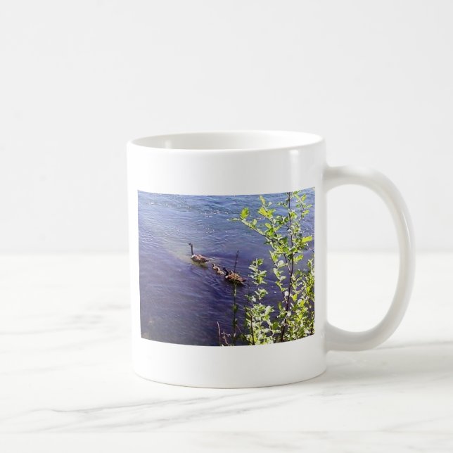 Caneca De Café Família Geese Canadense (Direita)