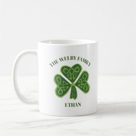 Caneca De Café Família Irlandesa Vintage Celular Shamrock Persona