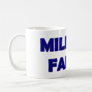 Caneca De Café Família Militar, Mug de Café Azul