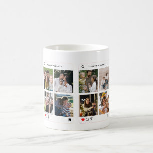 Caneca De Café Família moderna 8 fotos estilo instagram simples