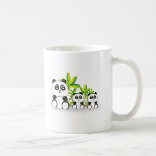 Caneca De Café Família Panda