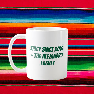 Caneca De Café Família Personalizada Cinco de Mayo