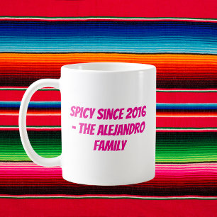Caneca De Café Família Personalizada Cinco de Mayo