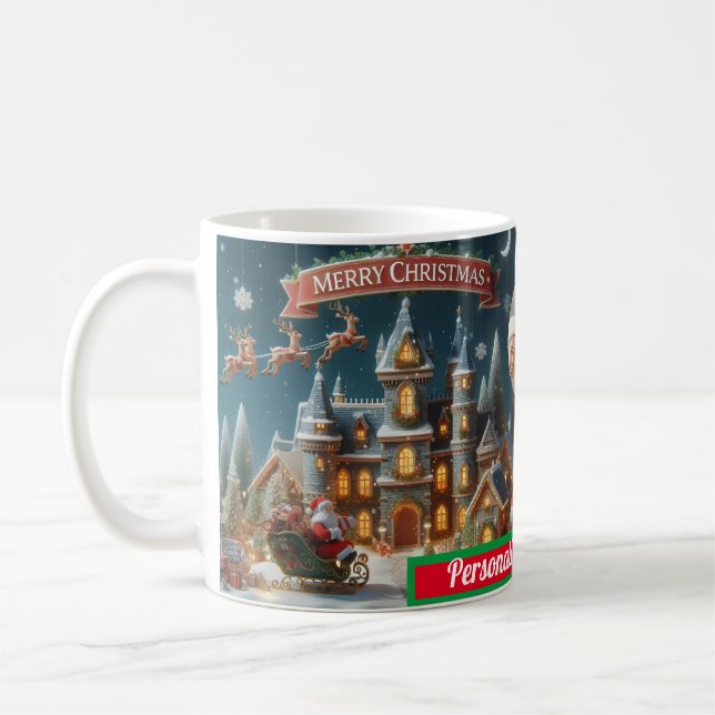 Caneca De Café Família SANTA CLAUS NATAL COLORFUL (Esquerda)