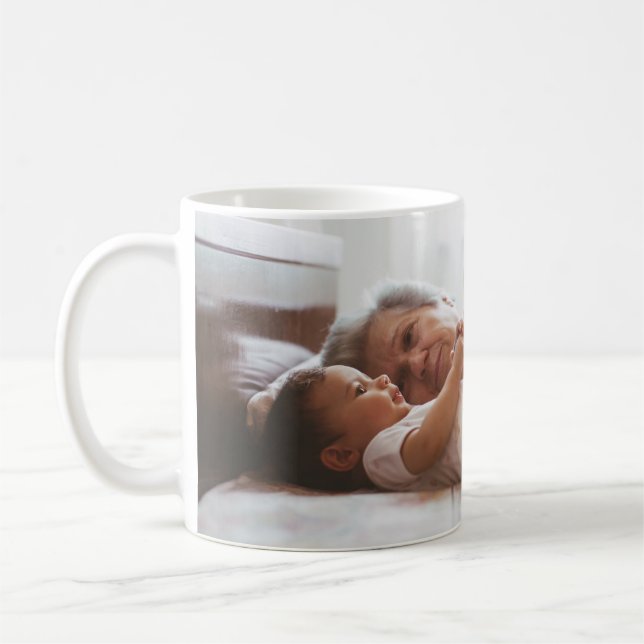 Caneca De Café Família Sweet Smile Recém-Nascido Foto de Bebê Mug (Esquerda)