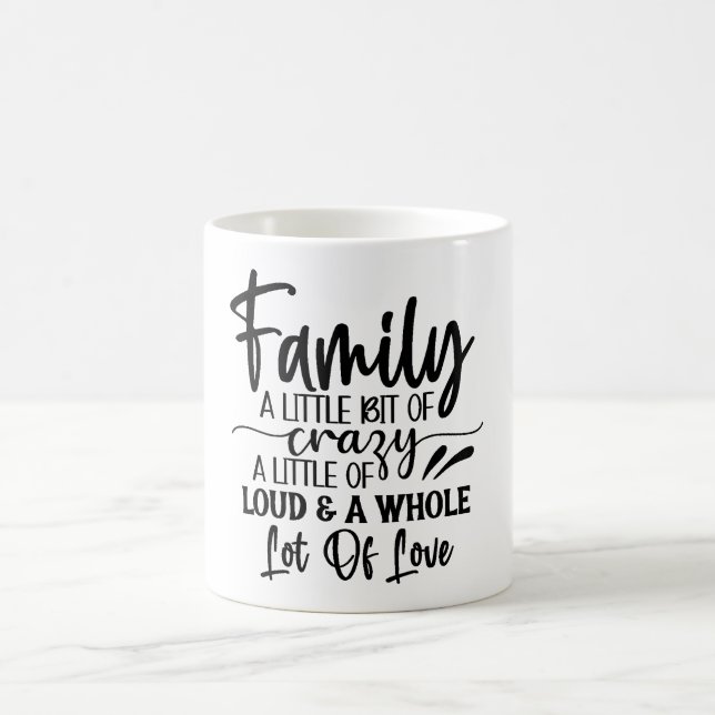 Caneca De Café Família Um Pouco De Maçã Clássica Louca (Centro)