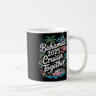 Caneca De Café Família Verão Bahamas Cruzeiro Juntos 2025 Combina