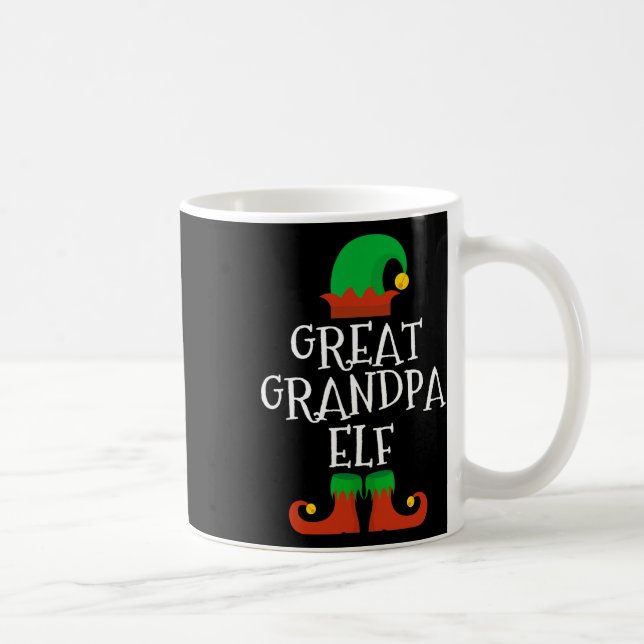 Caneca De Café Família Vovô Excelente Elf Natal Pj Pajama X (Direita)