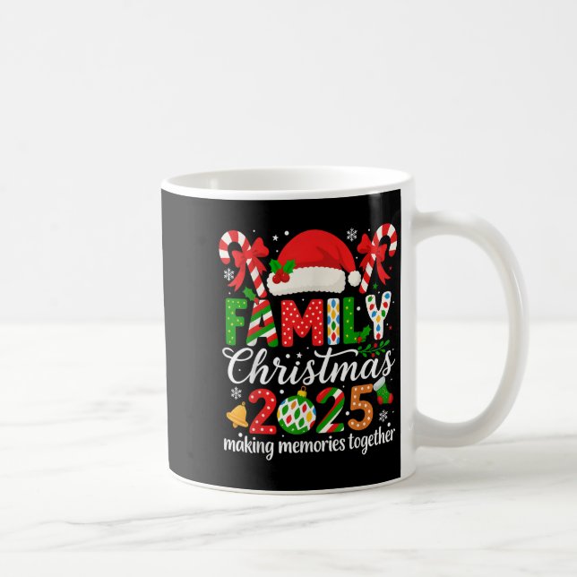 Caneca De Café Family Christmas 2025 Making Memories Together Mat (Direita)