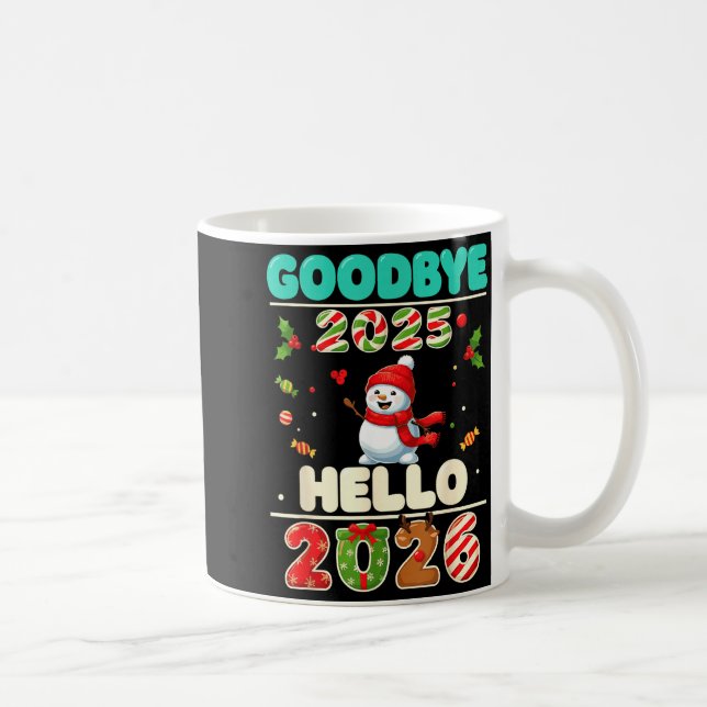 Caneca De Café Family Christmas Shirts Matching 2025, Funny Nye H (Direita)