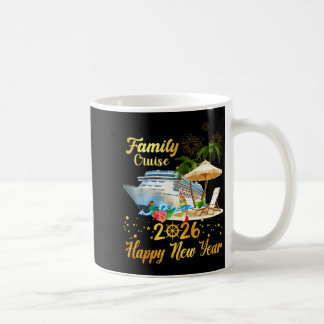 Caneca De Café Family Cruise 2026 Happy New Year 