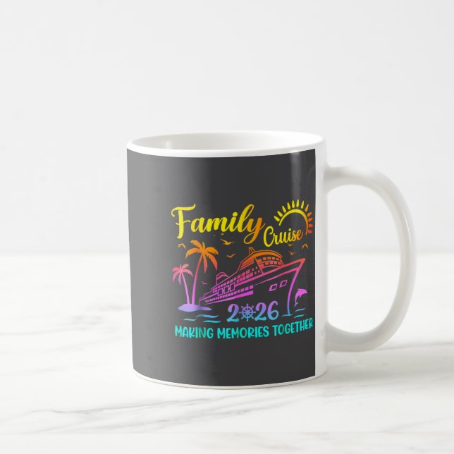 Caneca De Café Family Cruise 2026 Summer Vacation Matching Family (Direita)