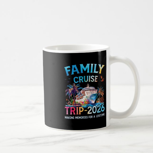 Caneca De Café Family Cruise Trip 2026 It’s A Funny Matching Vaca (Direita)