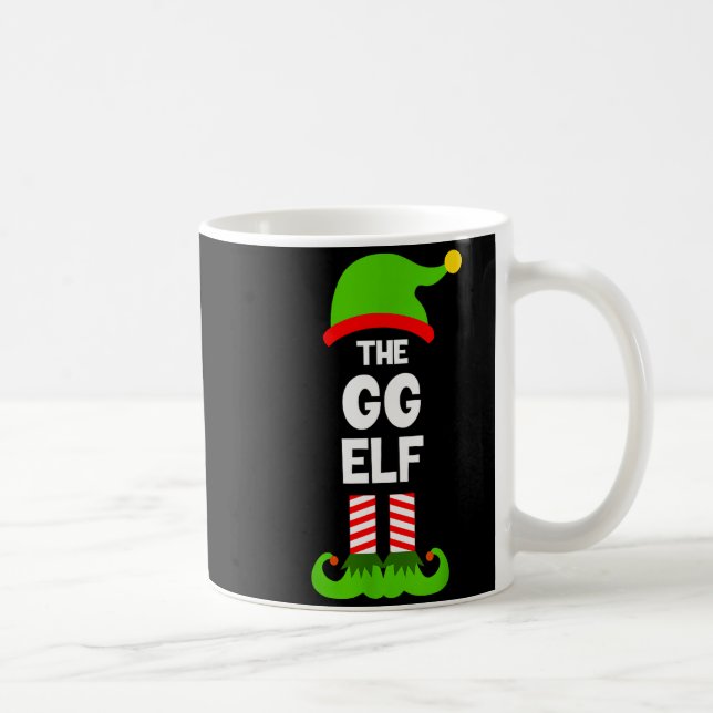 Caneca De Café Family Gg Elf Christmas Matching Pajama Funny  (Direita)