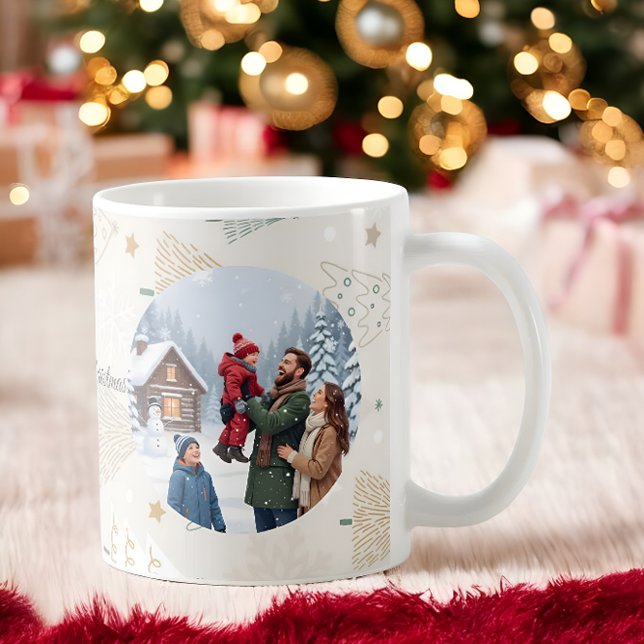 Caneca De Café Family in the Snow Mug – Cozy Christmas Gift for L (Criador carregado)