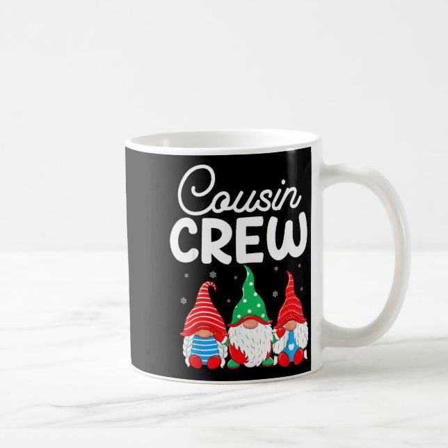 Caneca De Café Family Matching Christmas Cousin Crew Cute Christm (Direita)