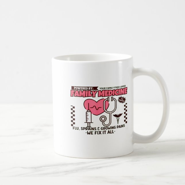 Caneca De Café Family Medicine Retro Family Physician Doctor Gift (Direita)