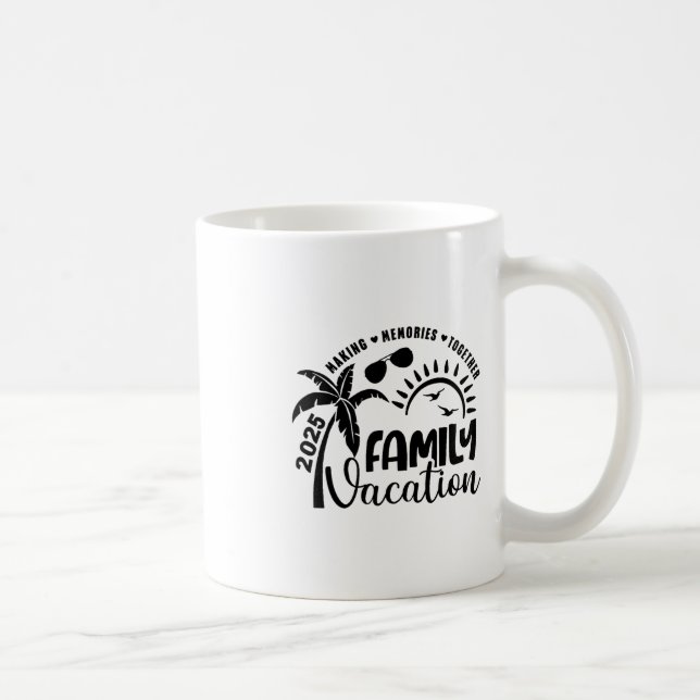 Caneca De Café Family Vacation 2025 Beach Matching Family Summer  (Direita)