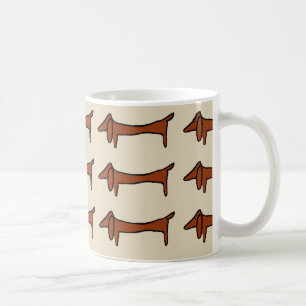 Caneca De Café Famoso Abstrato Dachshund