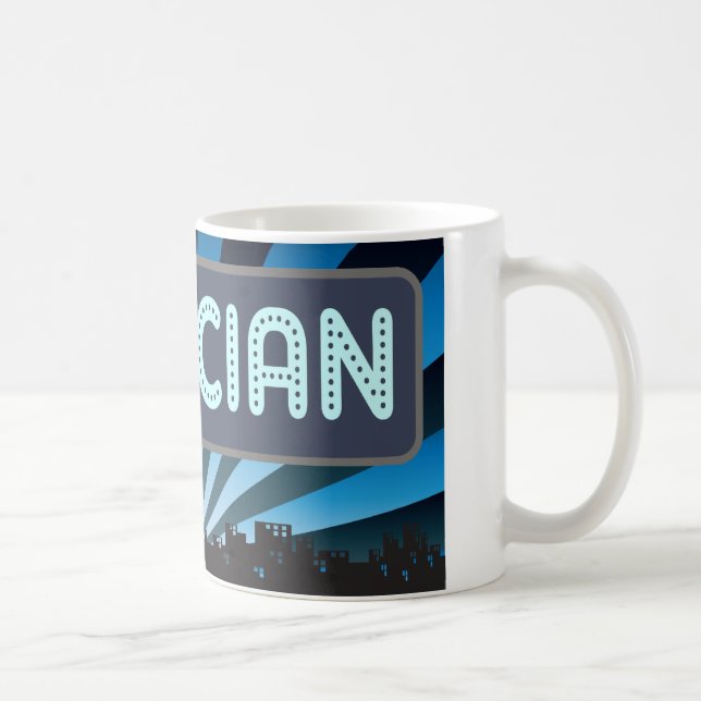 Caneca De Café Famoso do mágico (Direita)