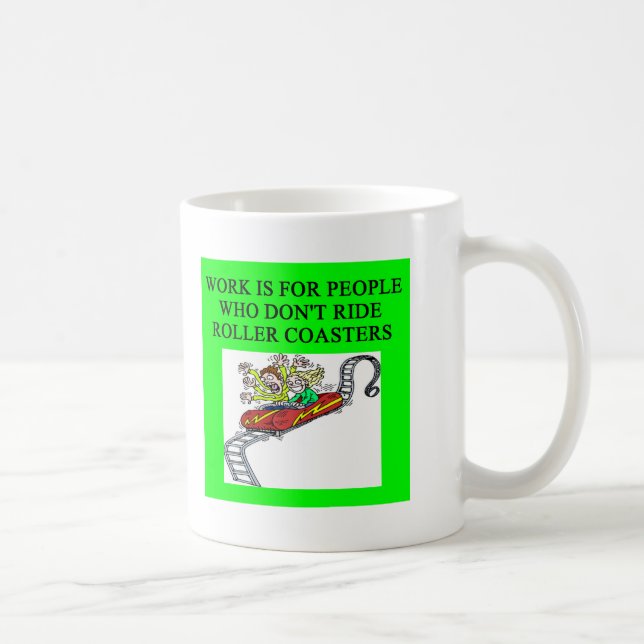 Caneca De Café fanático da montanha russa (Direita)
