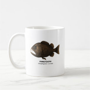 Caneca De Café Fangtooth - Animais Marinhos da Califórnia