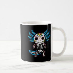 Caneca De Café Fantasia de Axolote Esqueleto de Halloween para Me