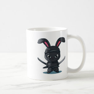 Caneca De Café Fantasia de Coelho Ninja Legal para Páscoa de Samu