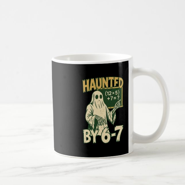 Caneca De Café Fantasia de Halloween Assombrada  (Direita)